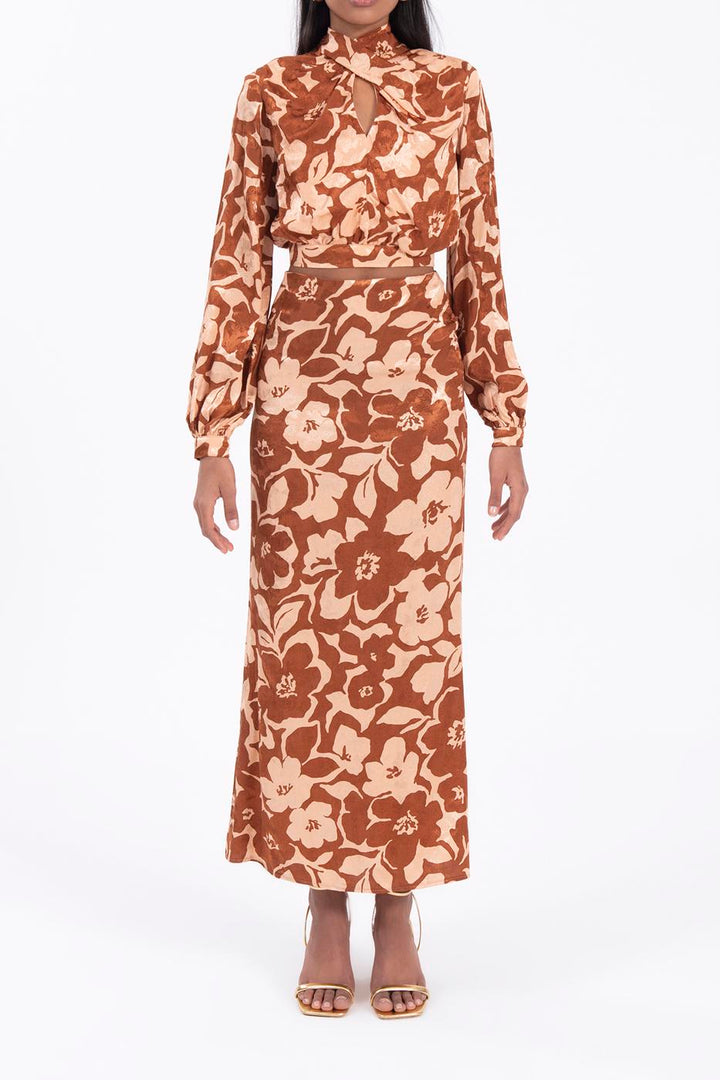 BSL Women Patterned tight midi skirt - Freiburg im Breisgau
