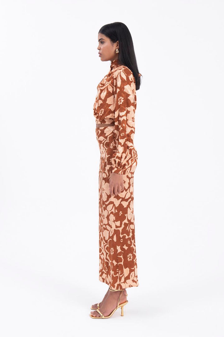 BSL Women Patterned tight midi skirt - Freiburg im Breisgau