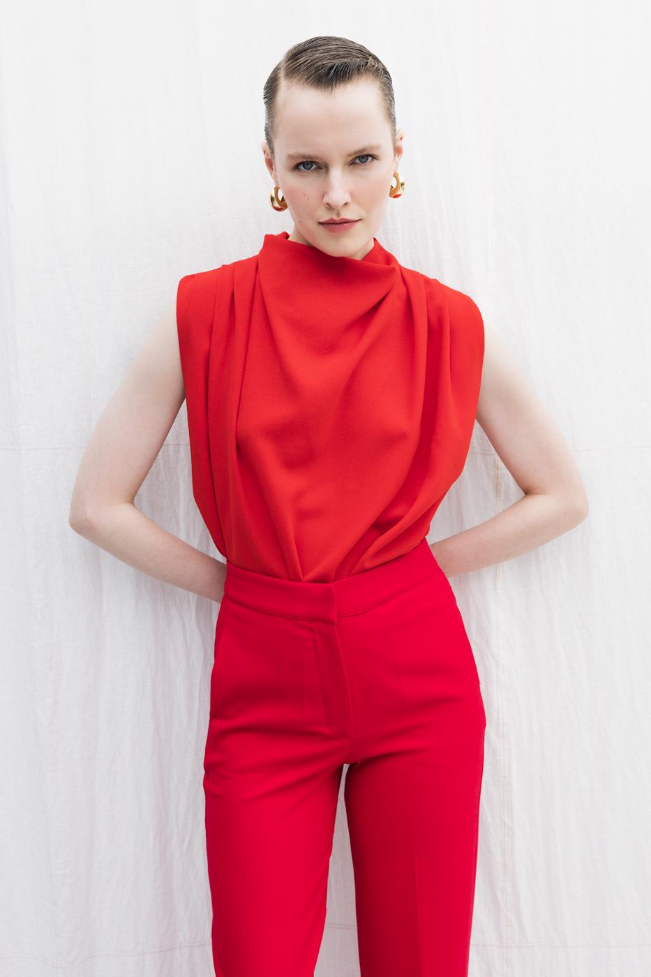 BSL Women High Collar Blouse - Smarhon