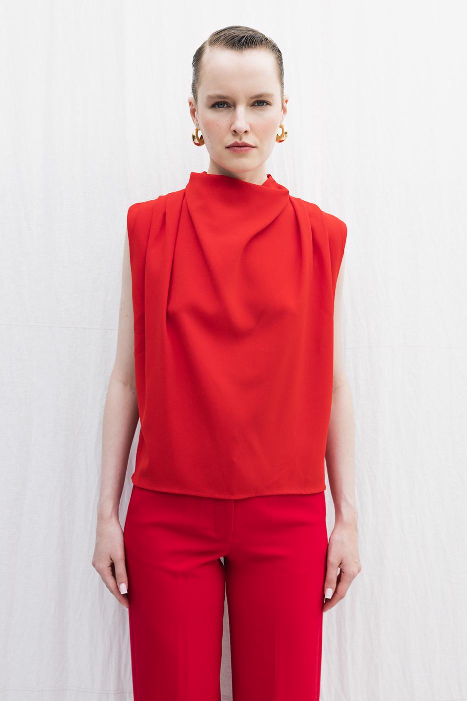 BSL Women High Collar Blouse - Smarhon