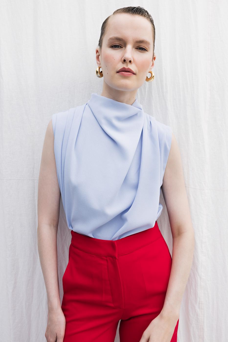 BSL Women High Collar Blouse - Hemel Hempstead