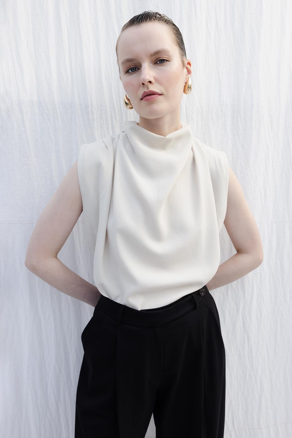 BSL Women High Collar Blouse - Tezonapa