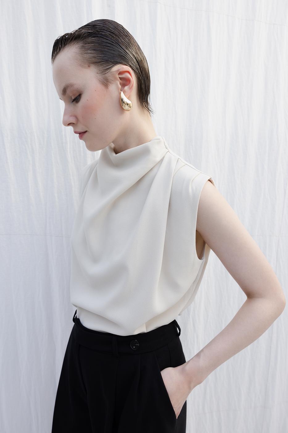 BSL Women High Collar Blouse - Tezonapa