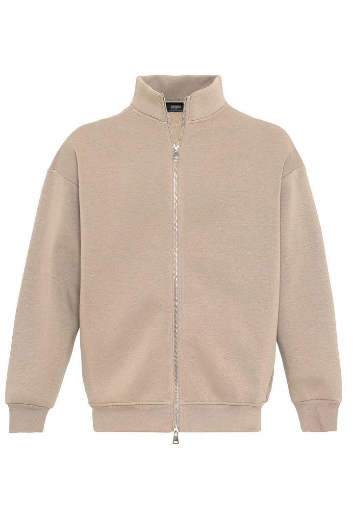 ANT High Collar Double Zipper Closure Men's Sweatshirt - Spring Valley
