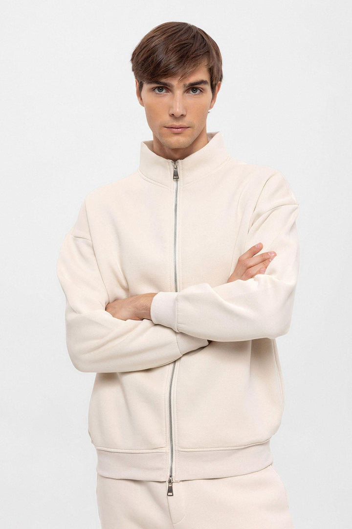 ANT High Collar Double Zipper Closure Men's Sweatshirt - La Rinconada