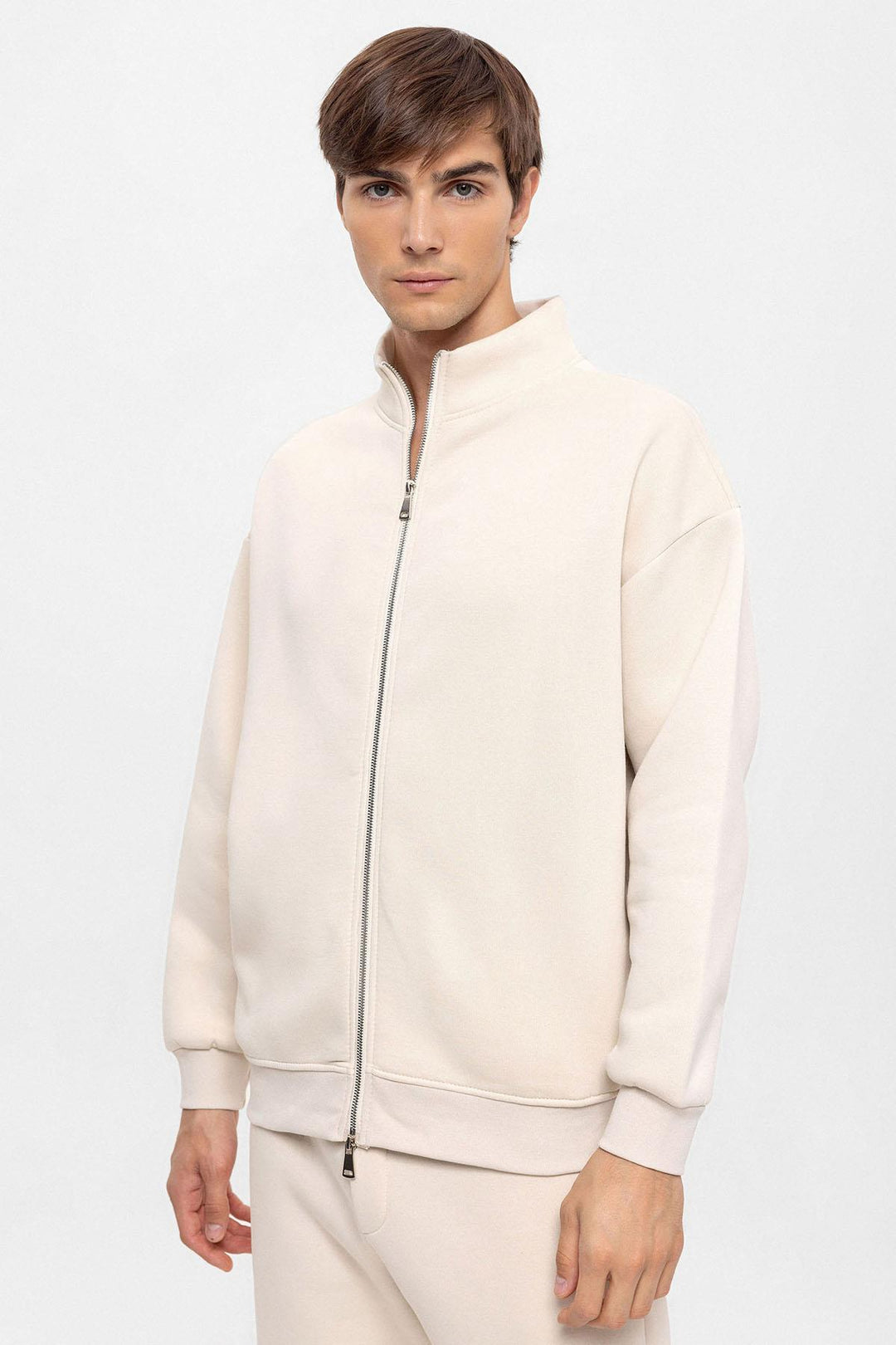 ANT High Collar Double Zipper Closure Men's Sweatshirt - La Rinconada