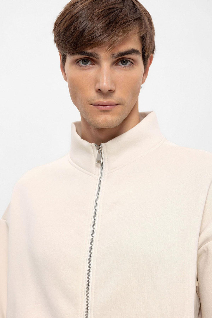 ANT High Collar Double Zipper Closure Men's Sweatshirt - La Rinconada