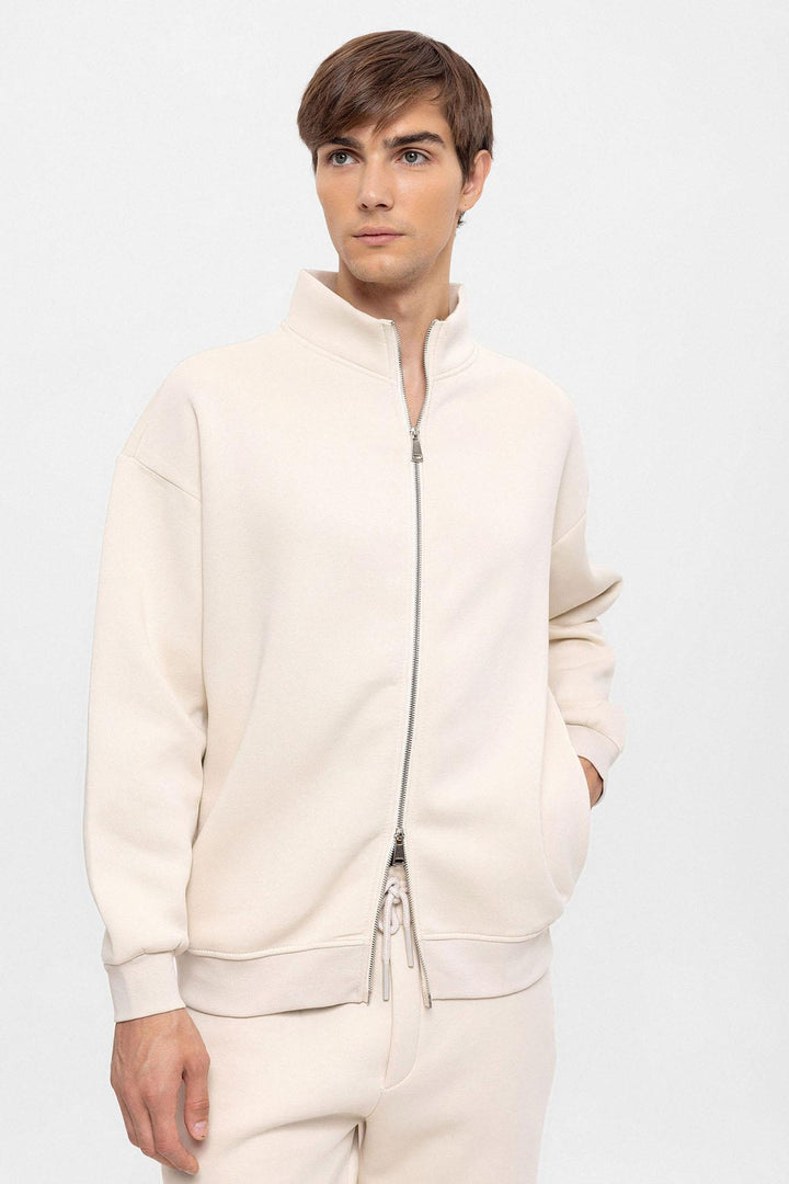 ANT High Collar Double Zipper Closure Men's Sweatshirt - La Rinconada