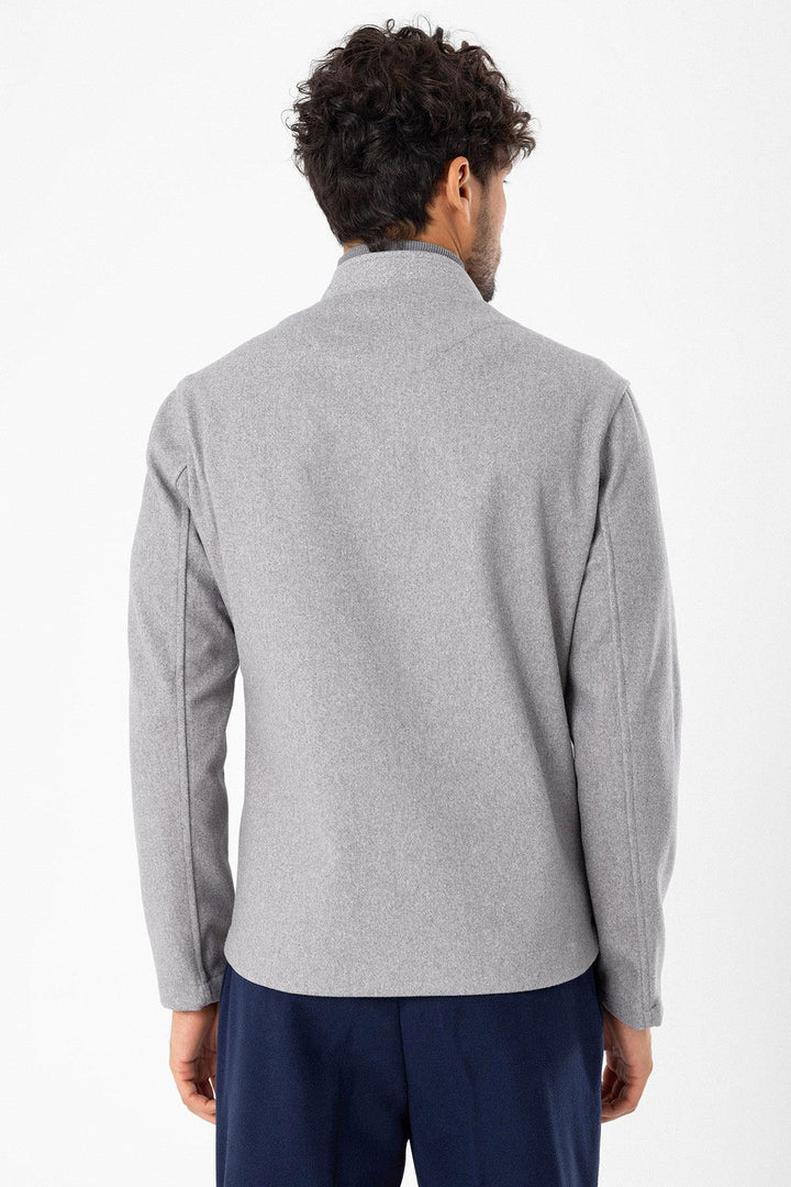 ANT High Collar Men's Cashmere Coat - Purísima de Bustos