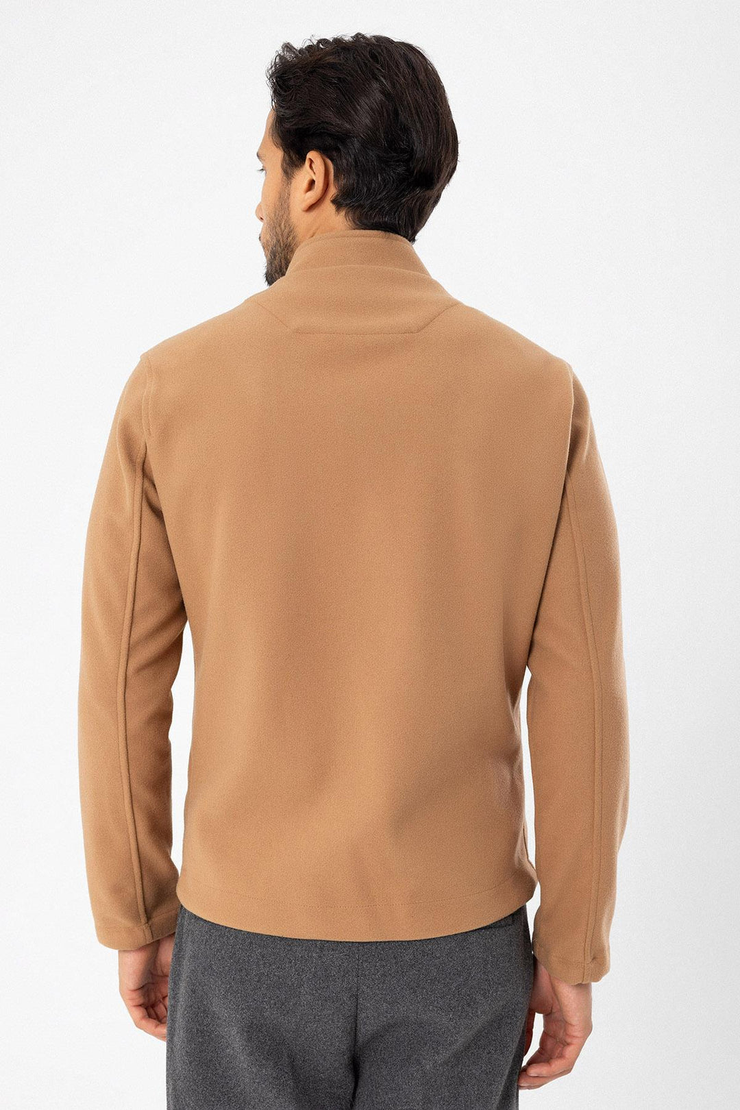 ANT High Collar Men's Cashmere Coat - Avondale
