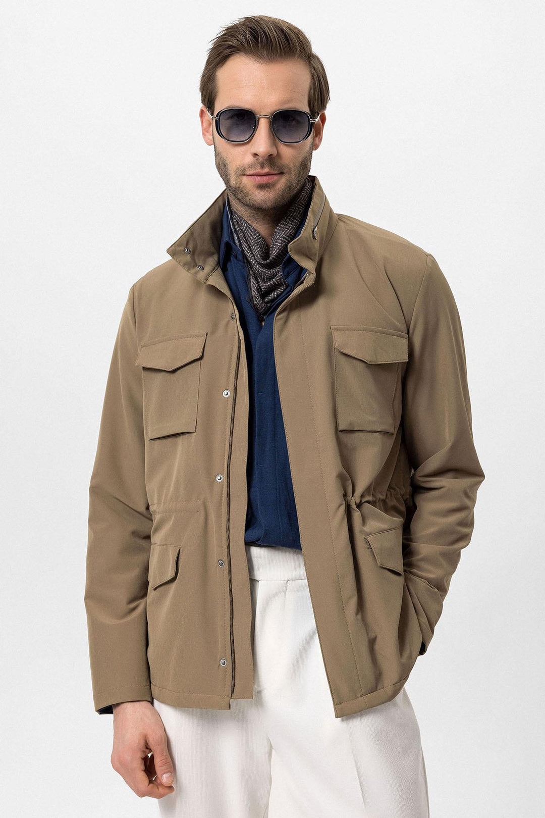 ANT High Collar Safari Men's Coat - Hobart