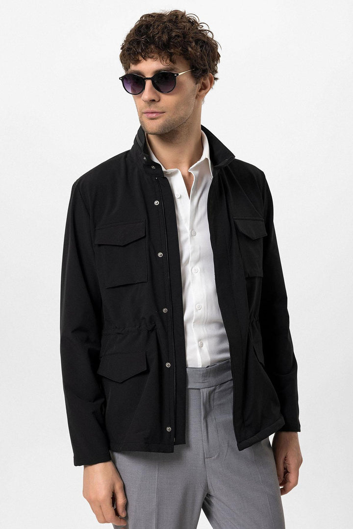 ANT High Collar Safari Men's Coat - New Britain