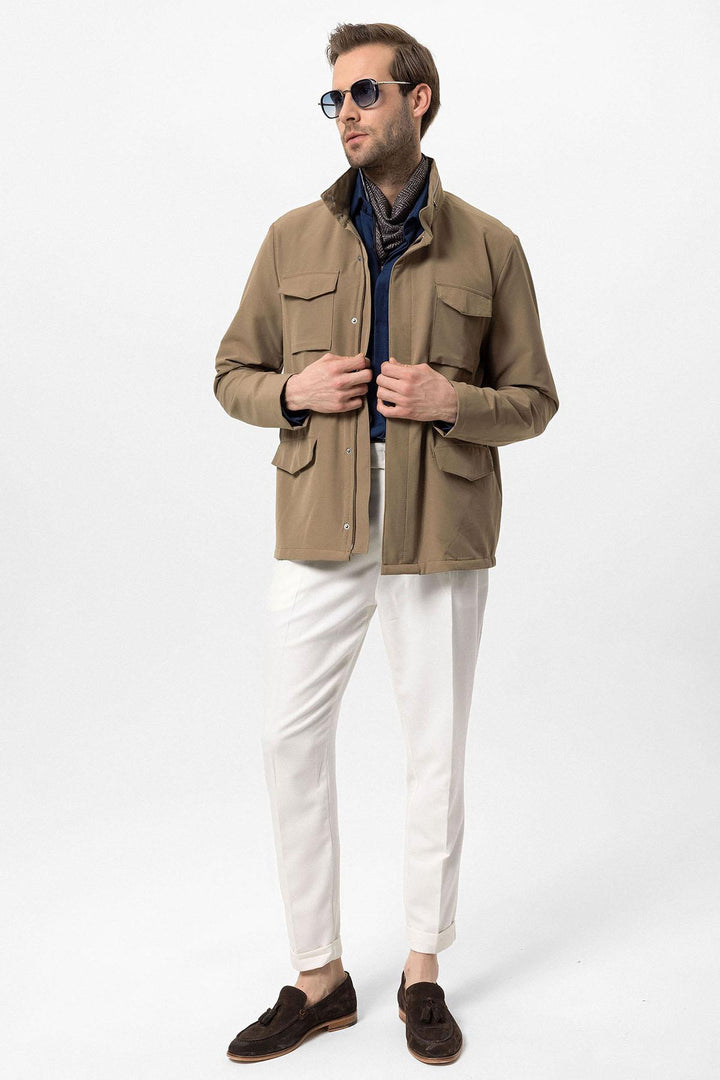 ANT High Collar Safari Men's Coat - Hobart