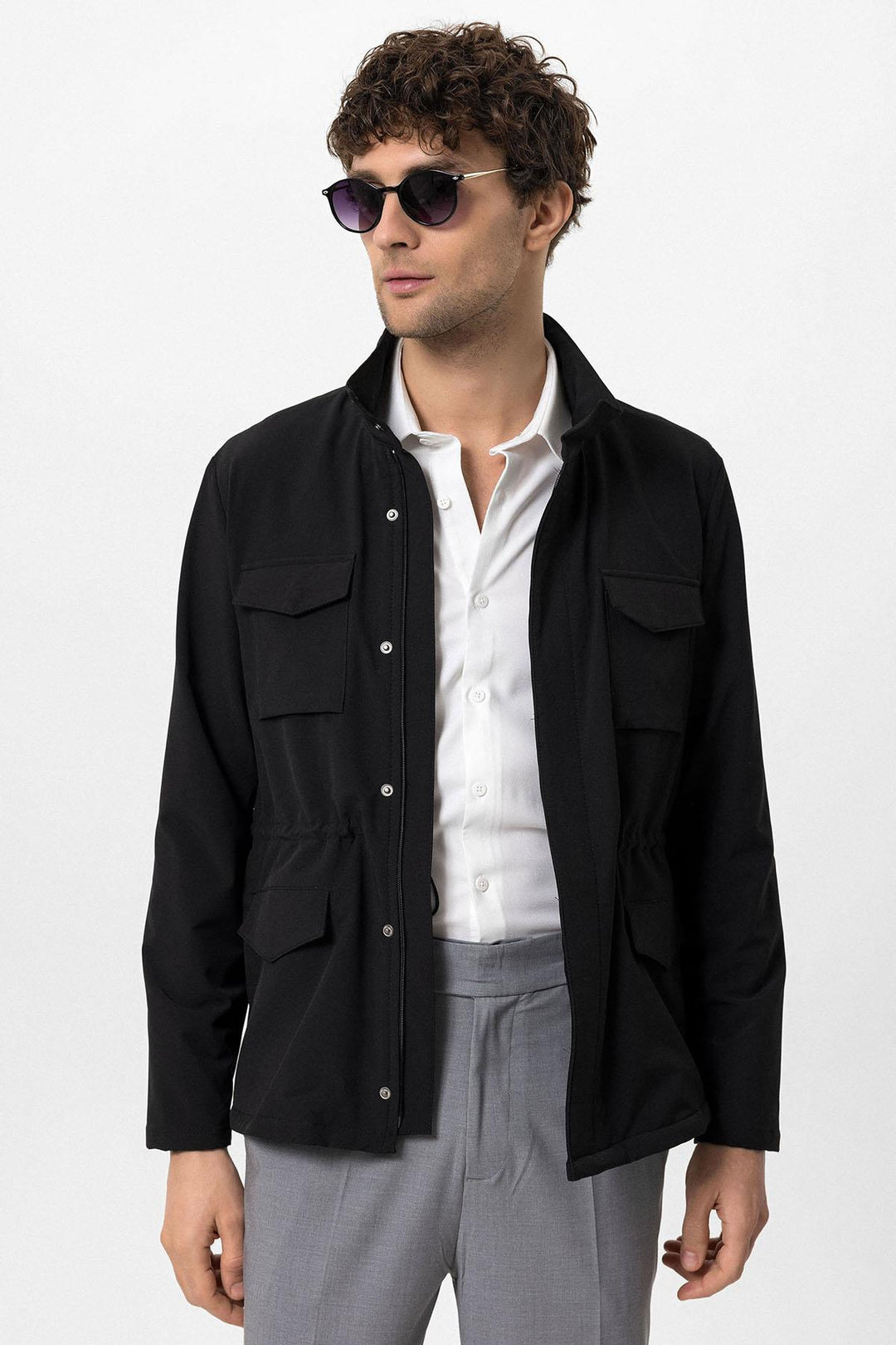 ANT High Collar Safari Men's Coat - New Britain