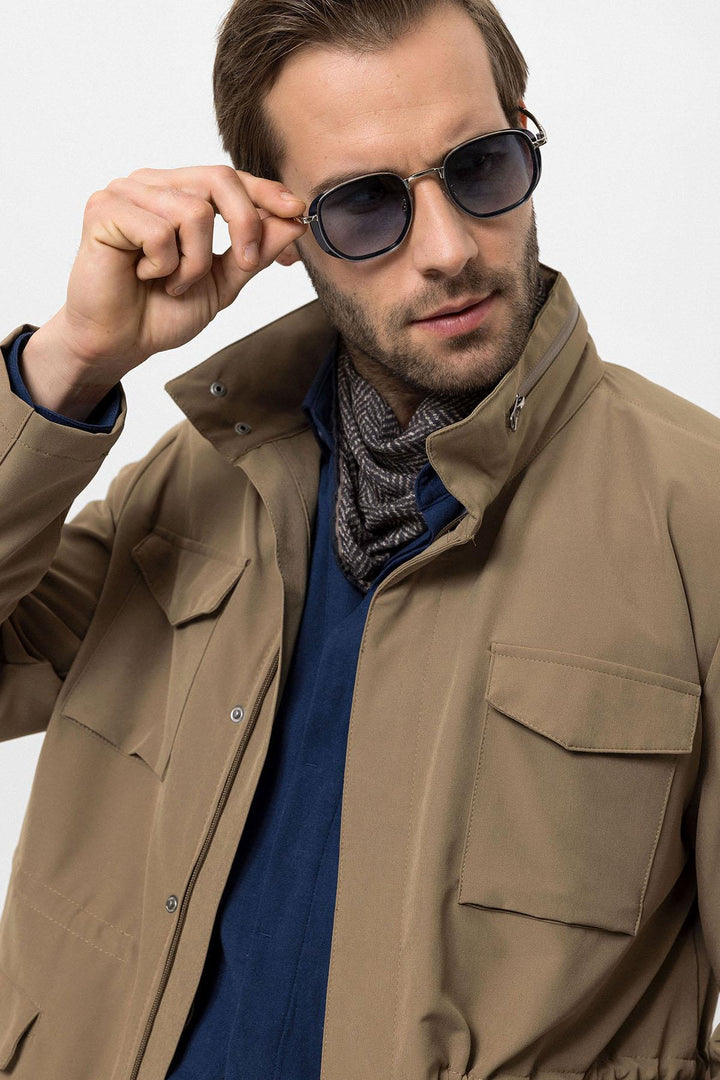 ANT High Collar Safari Men's Coat - Hobart