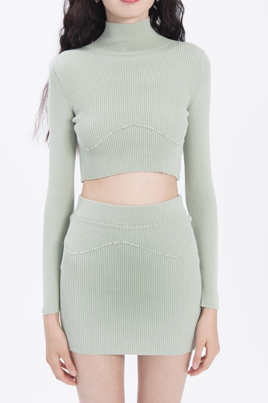 BSL Women High neck knitted blouse - San Buenaventura