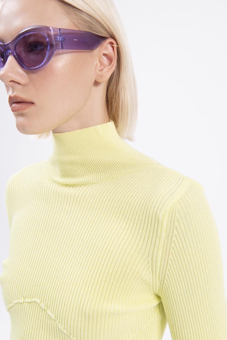 BSL Women High neck knitted blouse - Cathedral City