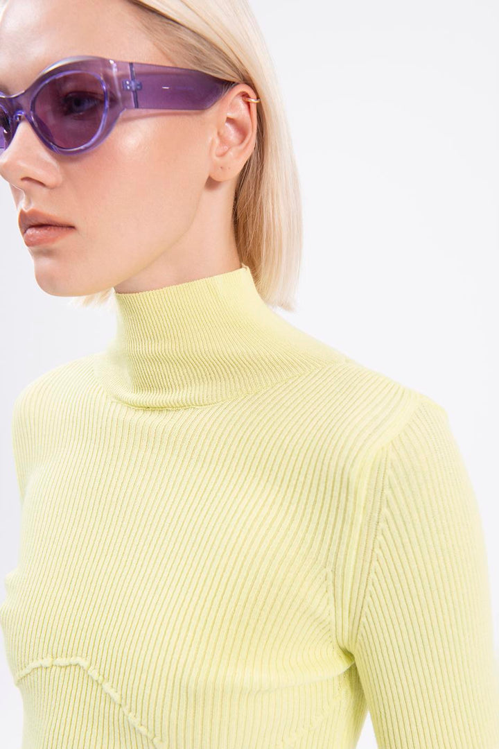 BSL Women High neck knitted blouse - Cathedral City