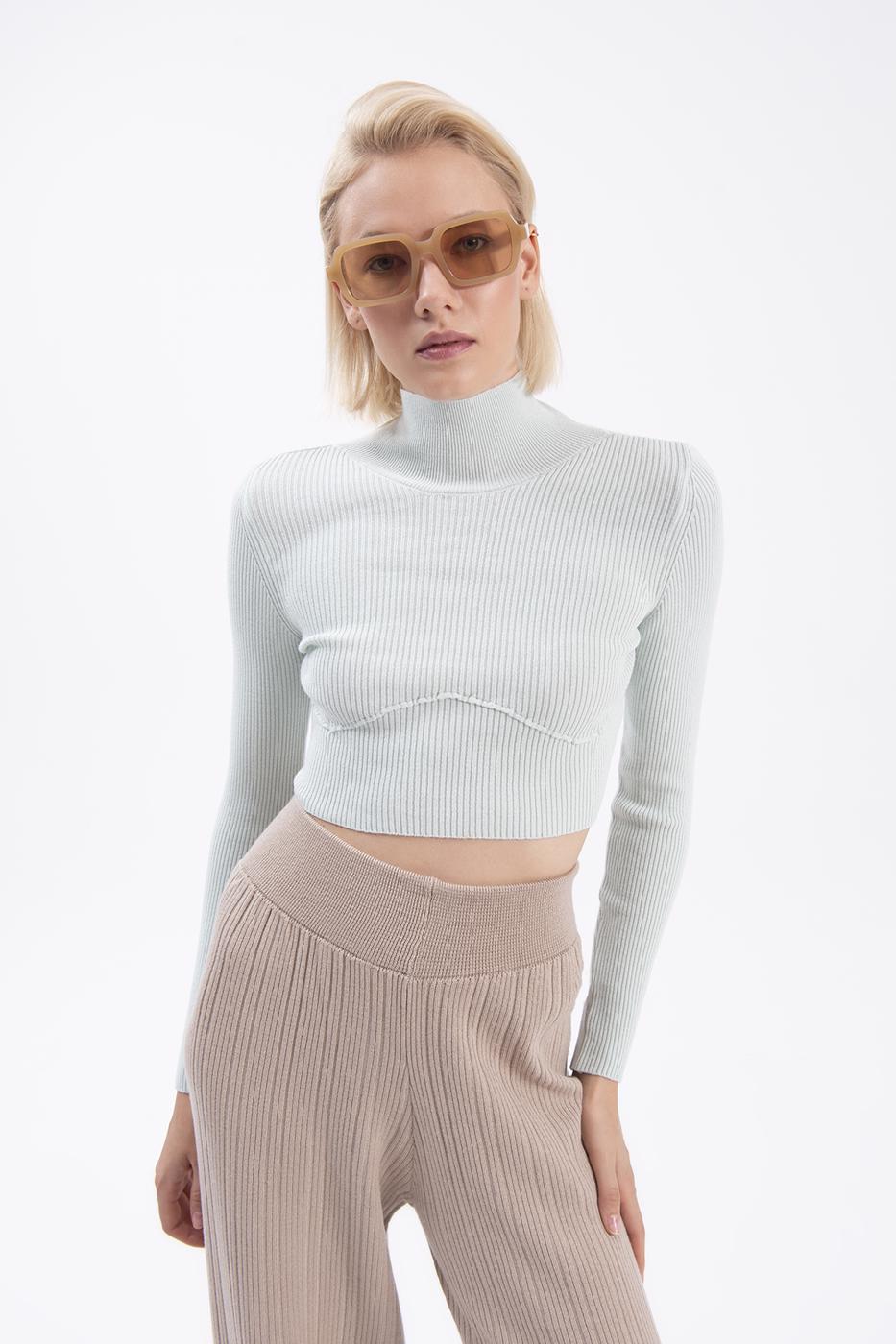 BSL Women High neck knitted blouse - Licata