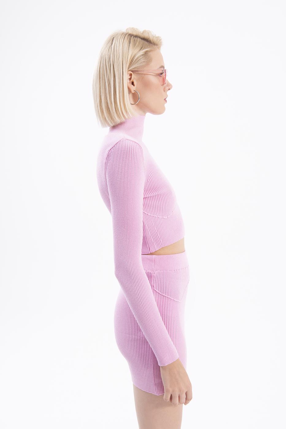 BSL Women High neck knitted blouse - Enerhodar