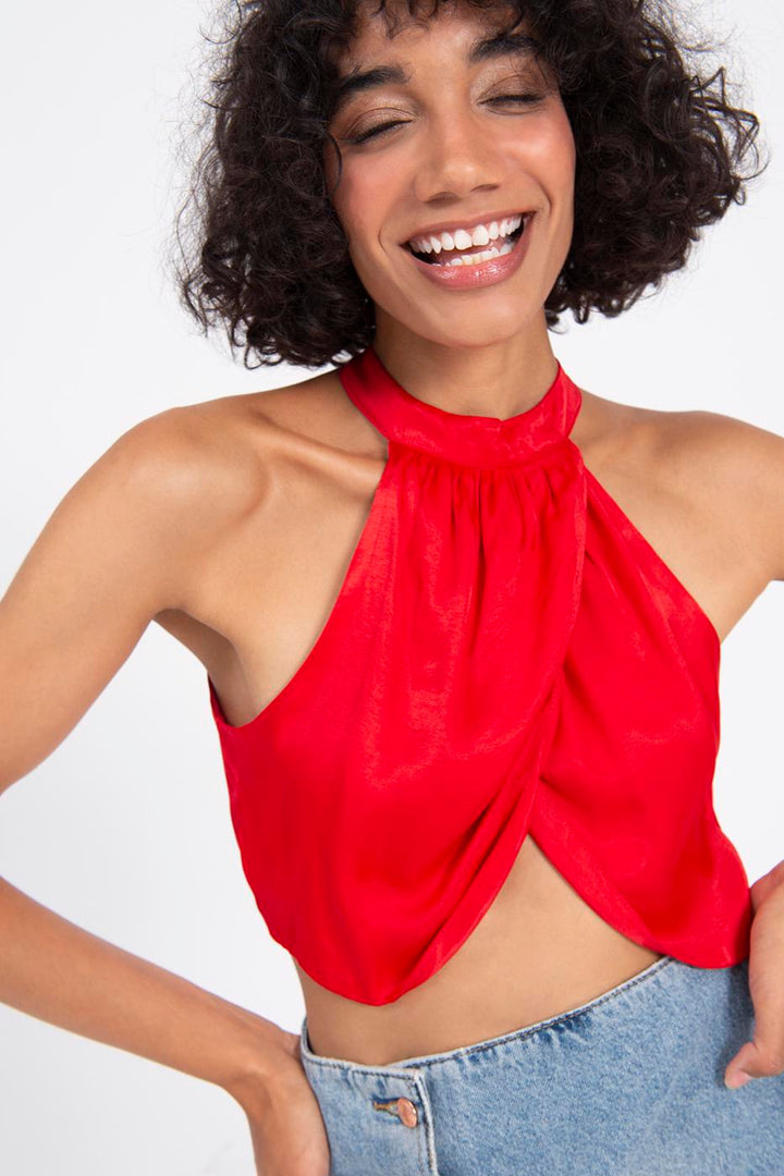 BSL Women High Neck Double Breast Sleeveless Blouse - Póvoa de Varzim