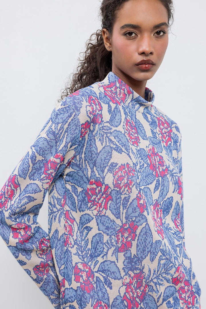 BSL Women High Collar Oversize Blouse - Oradea