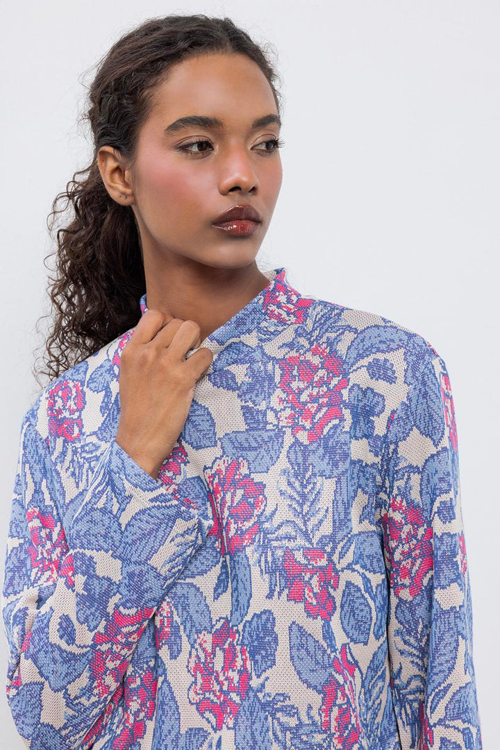 BSL Women High Collar Oversize Blouse - Oradea