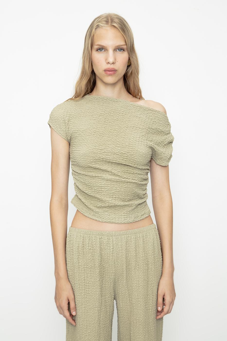 BSL Women Textured Carmen Collar Blouse - St. Catharines