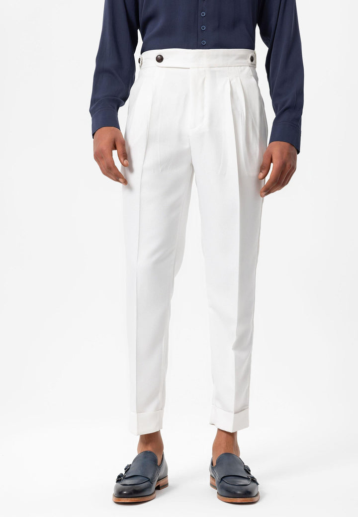 ANT Double Leg High Waist Pleated Men's Trousers - Wilmington