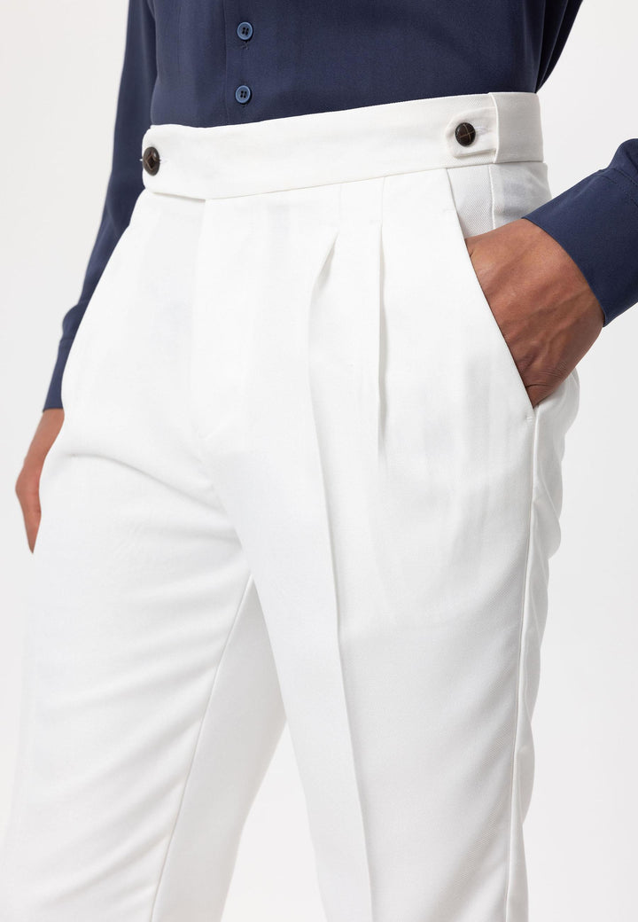 ANT Double Leg High Waist Pleated Men's Trousers - Wilmington