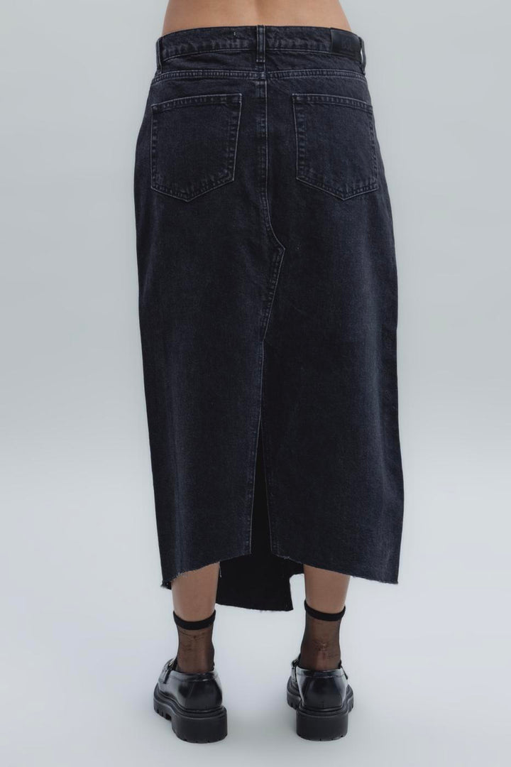BSL Women Low Waist Midi Denim Skirt - Tulcea
