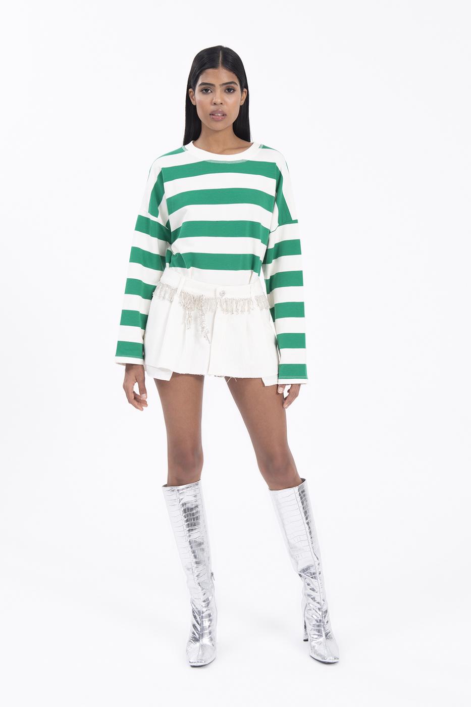 BSL Women Low rise pleated velvet mini skirt - Maarssen