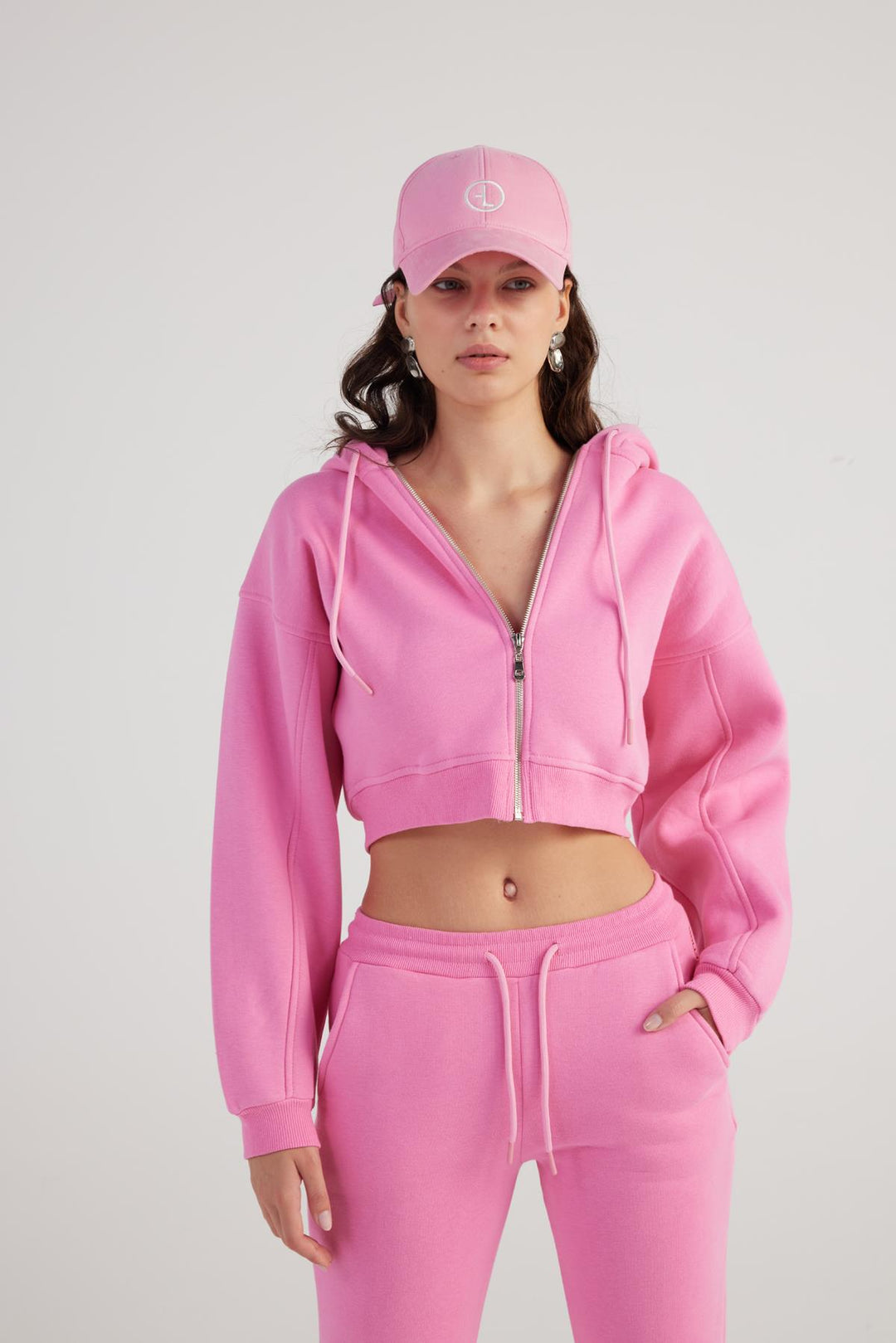 HLLY Women Mixed Sweatshirt Pink - Pallíni
