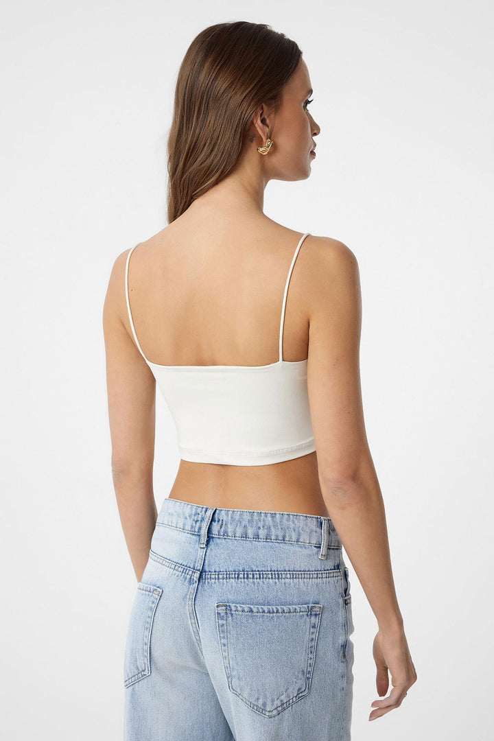 ANT Antioch Ecru Basic Women's Strappy Top - Charlotte