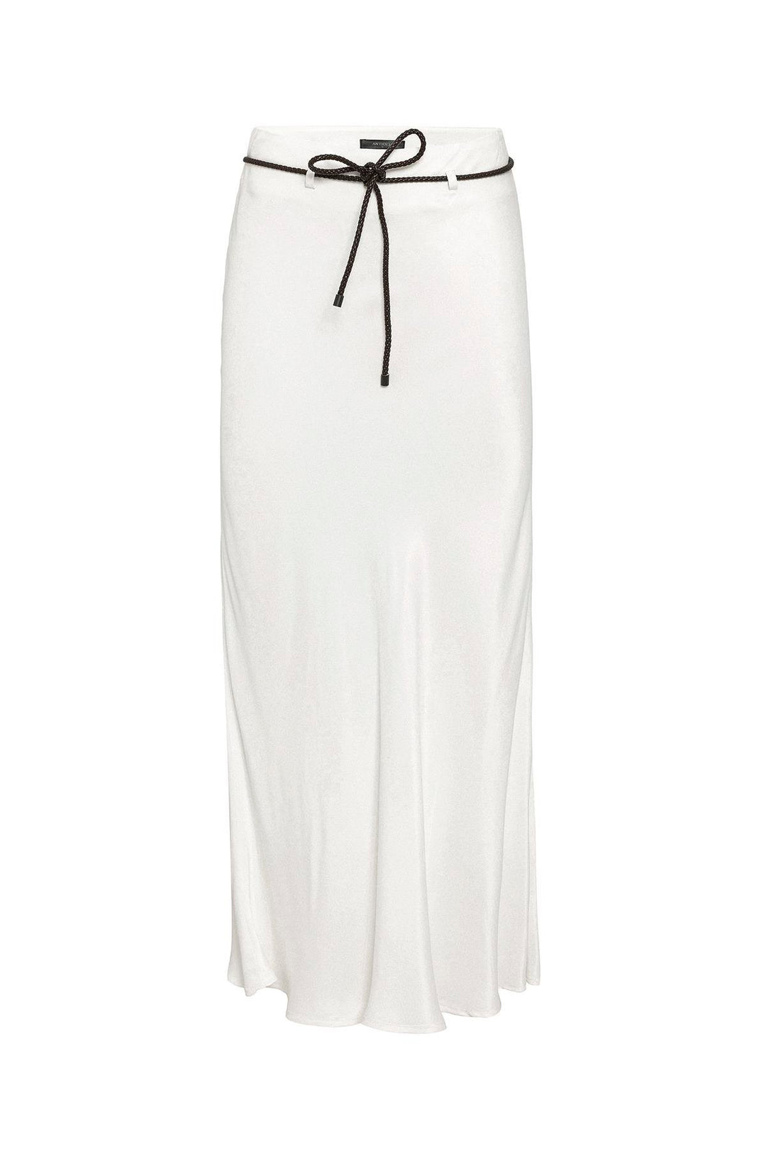 ANT Antioch Ecru Belted Satin Long Women's Skirt - Córdoba