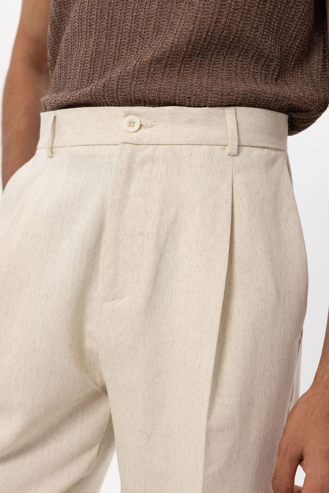 ANT Men's Linen Blend Baggy Pants - Rimouski