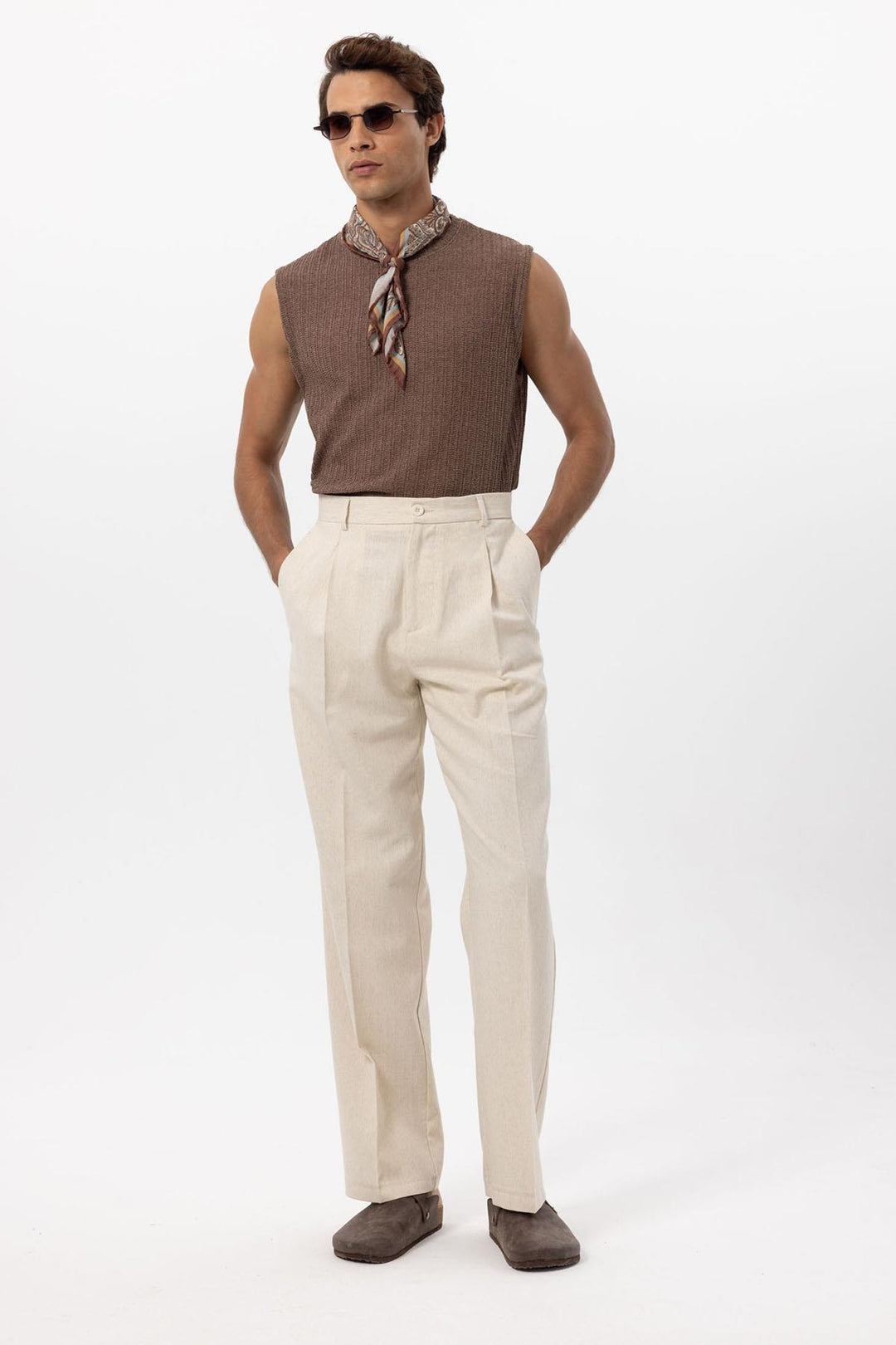 ANT Men's Linen Blend Baggy Pants - Rimouski