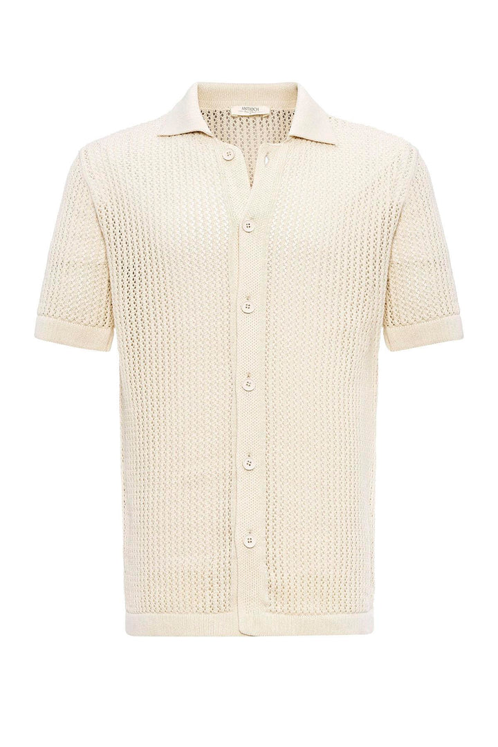 ANT Short Sleeve Openwork Men's Shirt - Rosenberg