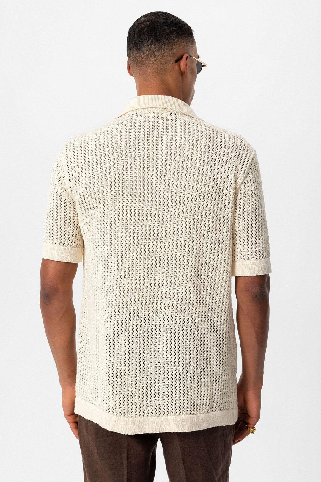 ANT Short Sleeve Openwork Men's Shirt - Rosenberg