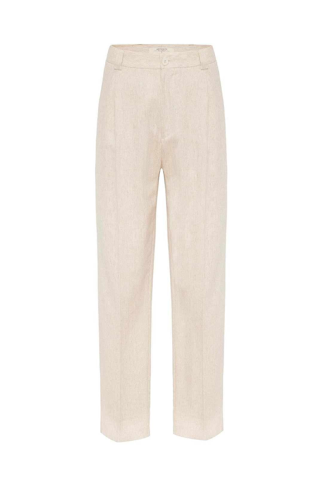ANT Antioch Ecru High Waist Linen Blend Men's Pants - Pennsauken