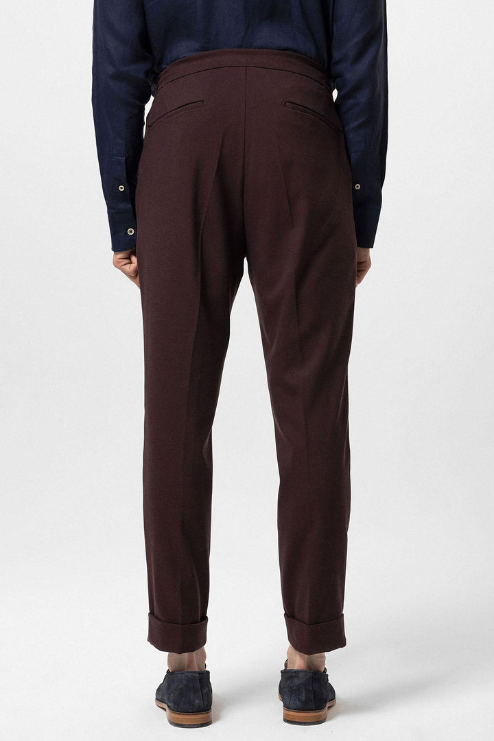 ANT Elastic Waist Pleated Men's Trousers - Dothan