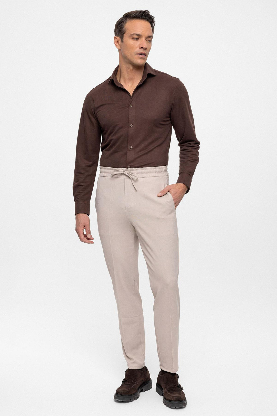 ANT Elastic High Waist Men's Trousers - Kharkiv