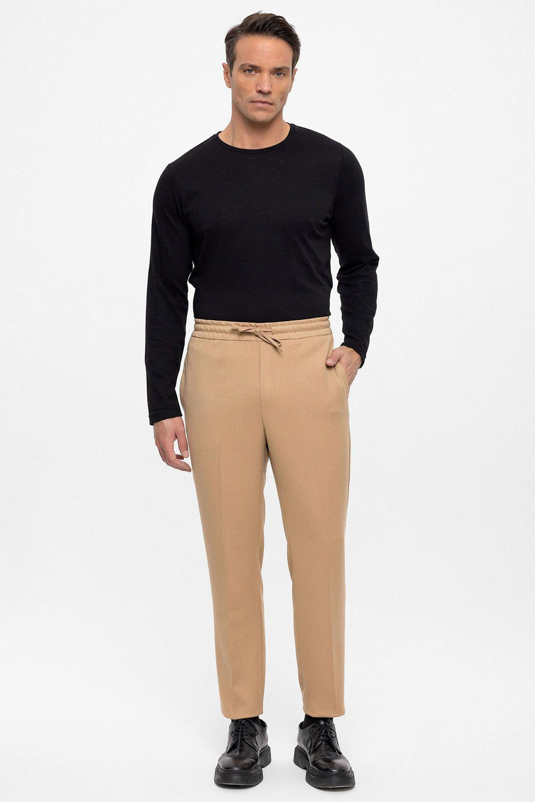 ANT Elastic High Waist Men's Trousers - Paisley