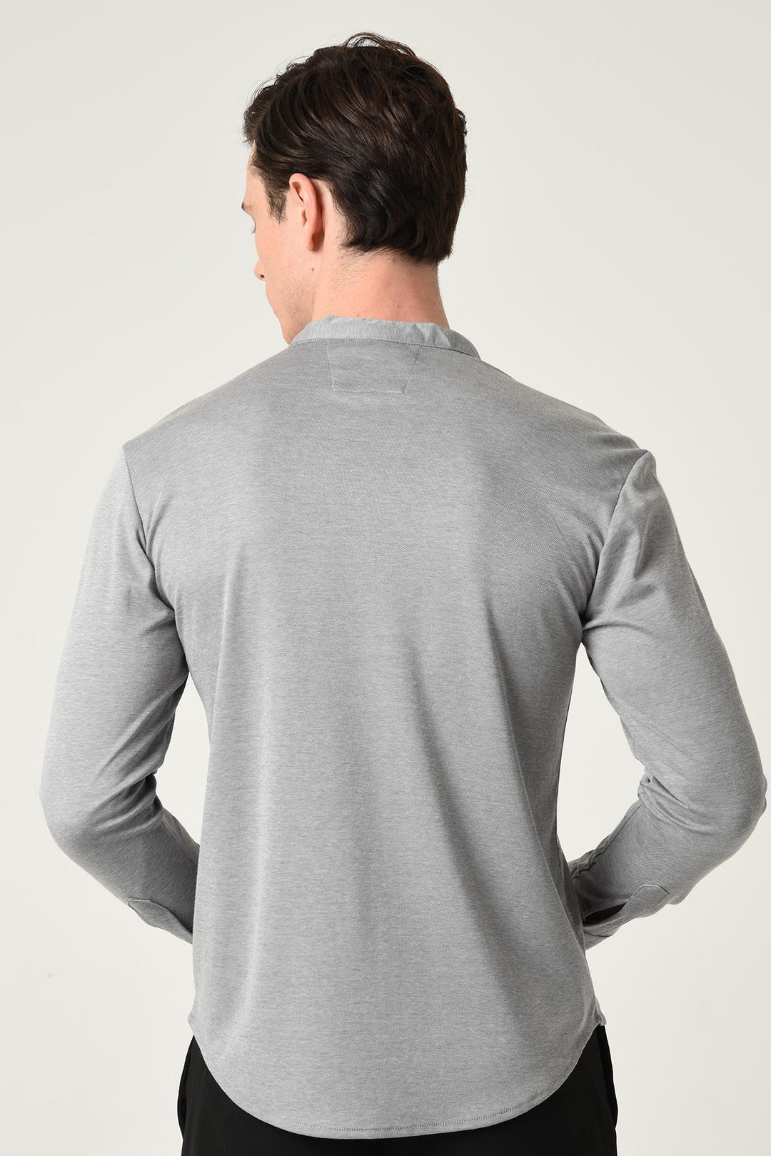 ANT Men's Classic Collar Hidden Button Long Sleeve Slim Fit Shirt - Nettuno