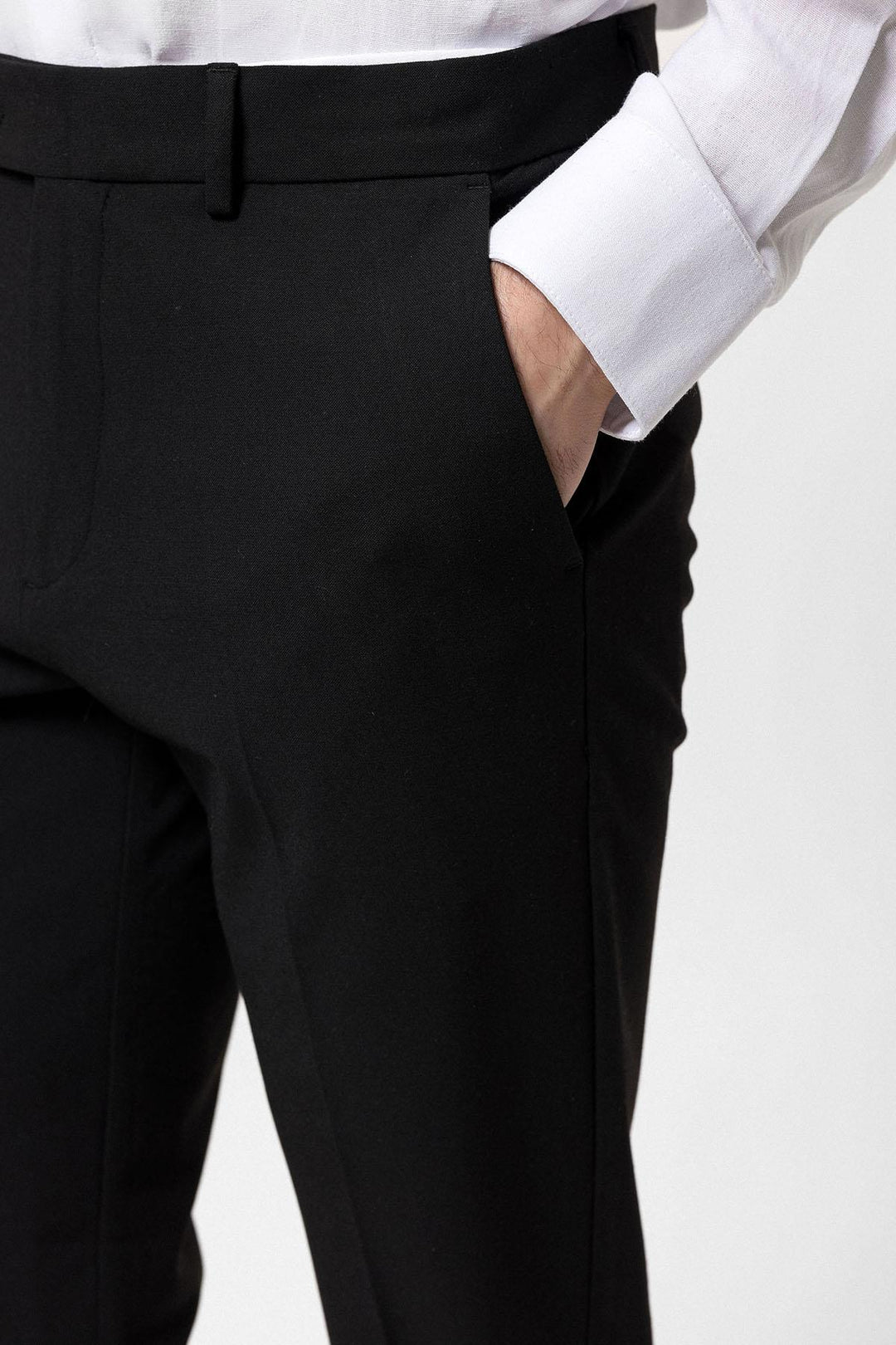 ANT Slim Fit Men's Fabric Trousers - Trois-Rivières