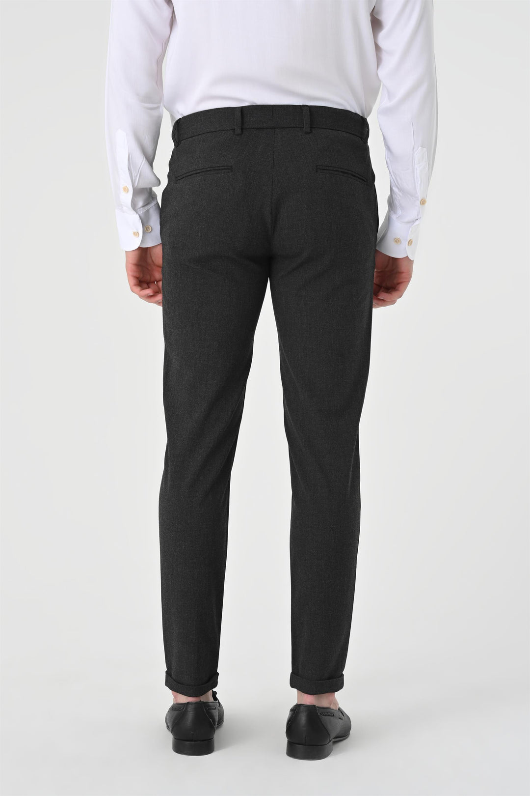 ANT Men's Slim Fit Accessory Trousers - Carrara