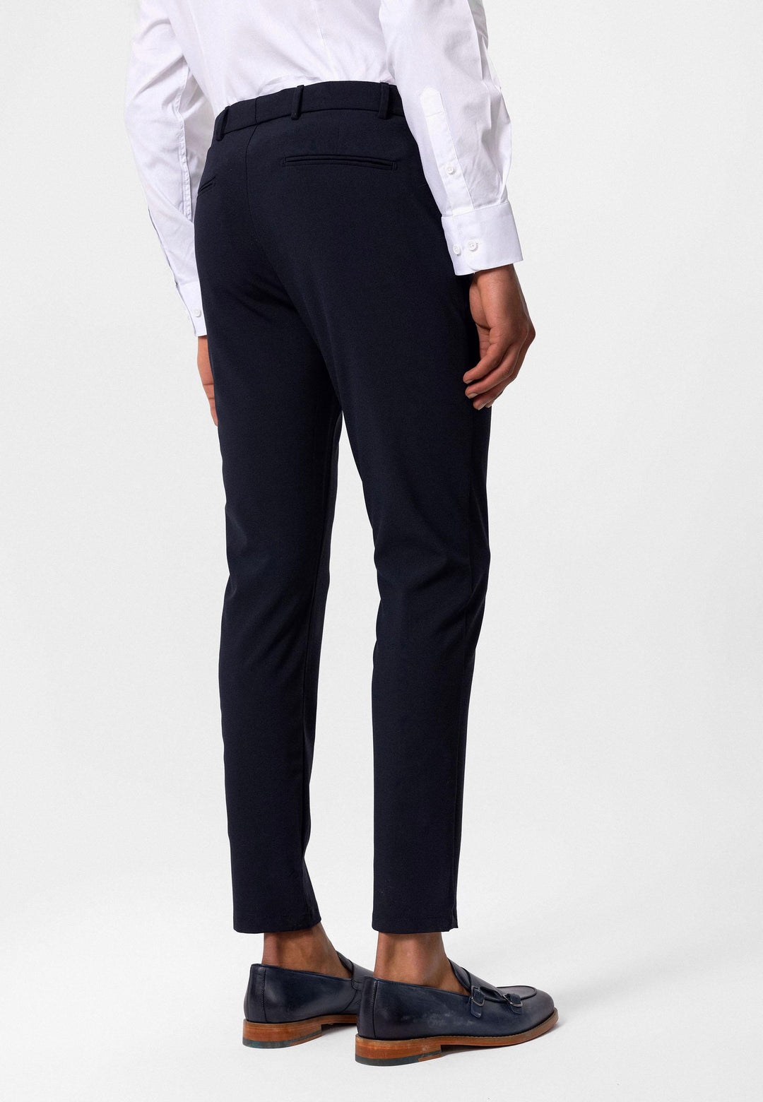 ANT Men's Slim Fit Straight Accessory Fabric Trousers - Keizer