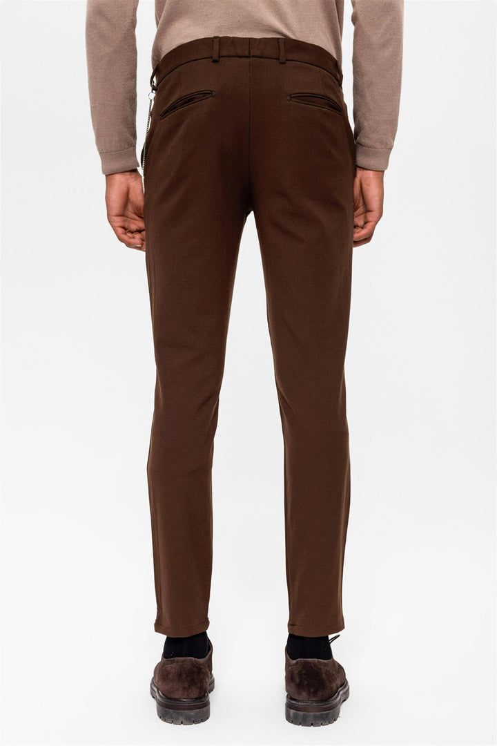 ANT Men's Slim Fit Straight Accessory Fabric Trousers - Jiquílpan de Juárez