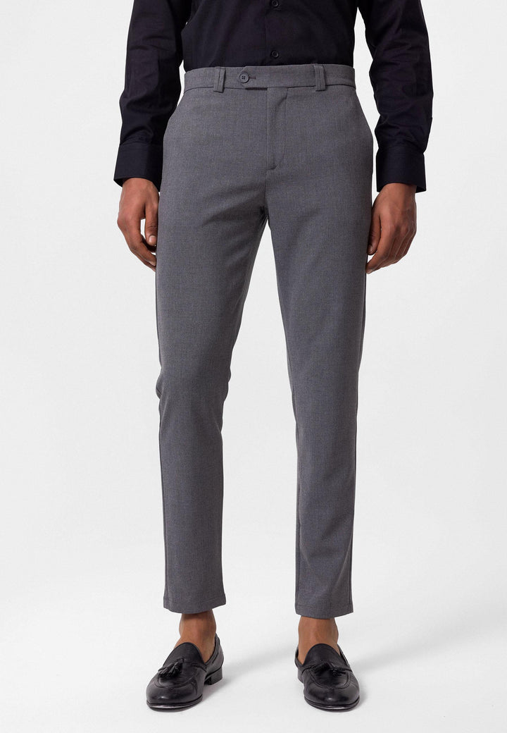 ANT Men's Slim Fit Straight Accessory Fabric Trousers - Durham