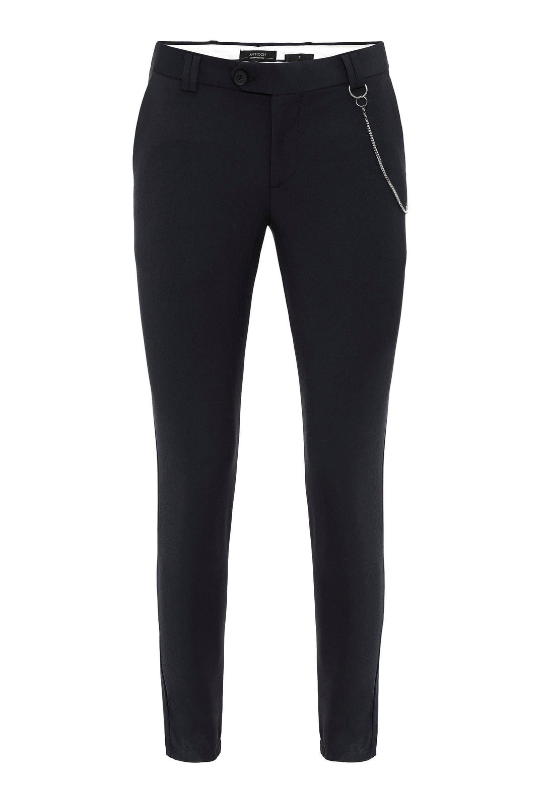 ANT Men's Slim Fit Straight Accessory Fabric Trousers - Keizer
